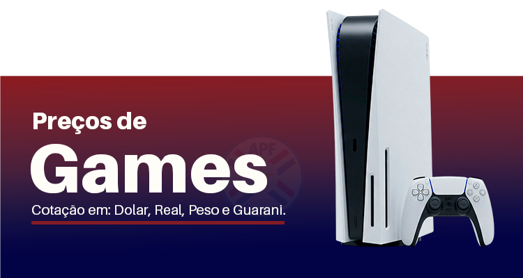 Preços de games no Paraguai